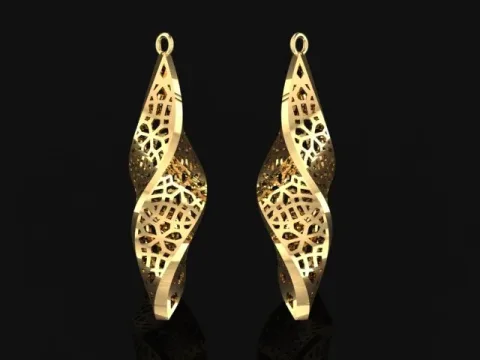 گوشواره سری کریستال طرح 29