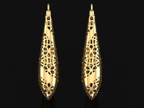 گوشواره سری کریستال طرح 28
