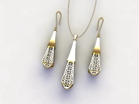 گوشواره سری کریستال طرح 20