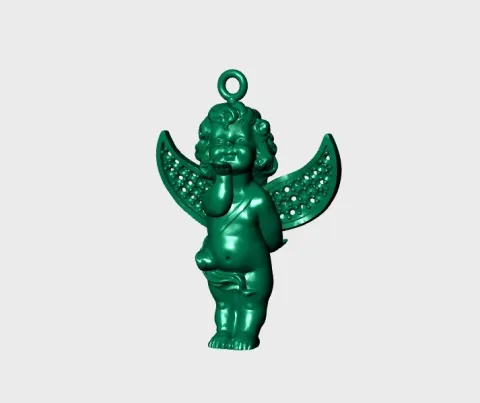 Angel Pendant ZBrush A-Z02 3D Model
