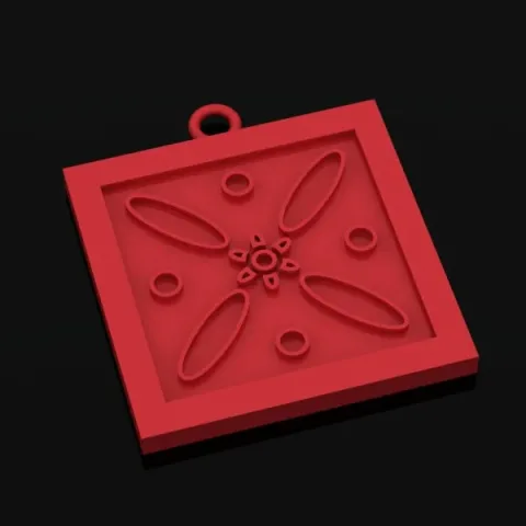 Enamel Darfsh Kavyani Pendant 3D Model