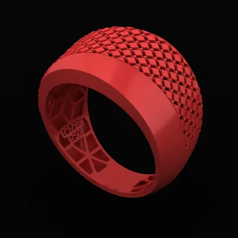 Faceted Ring Saghi-01 3D Model