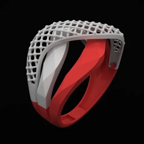Faceted Ring R-T-A-11 3D Model