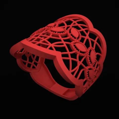 Cut Markiz Ring R-T-Marquise-09 3D Model