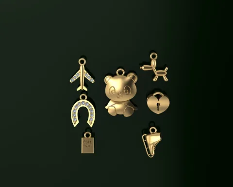 Gold Charm Pendant Designs