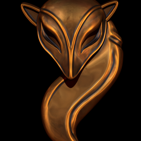 آویز گردنبند روباه - Fox Pendant