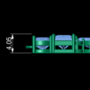 آویز سنگ مینیمال A-STON1