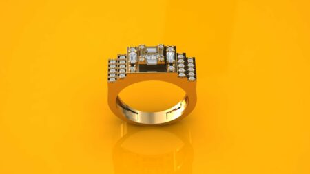 انگشتر مردانه طرح خاص جواهر