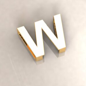 پلاک حروف انگلیسی طلا، حروف W تا Z
