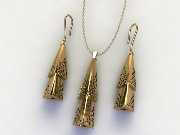 گوشواره سری کریستال طرح 25