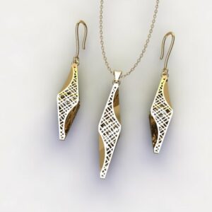 گوشواره سری کریستال طرح 23