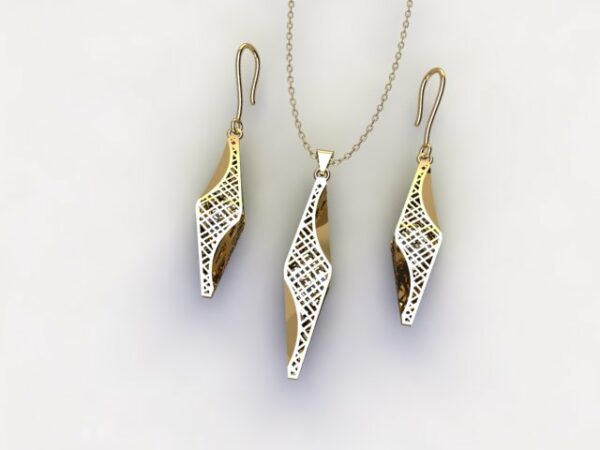 گوشواره سری کریستال طرح 23