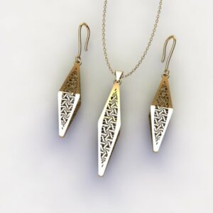 گوشواره سری کریستال طرح 22