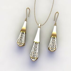 گوشواره سری کریستال طرح 20