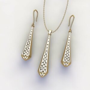 گوشواره سری کریستال طرح 19
