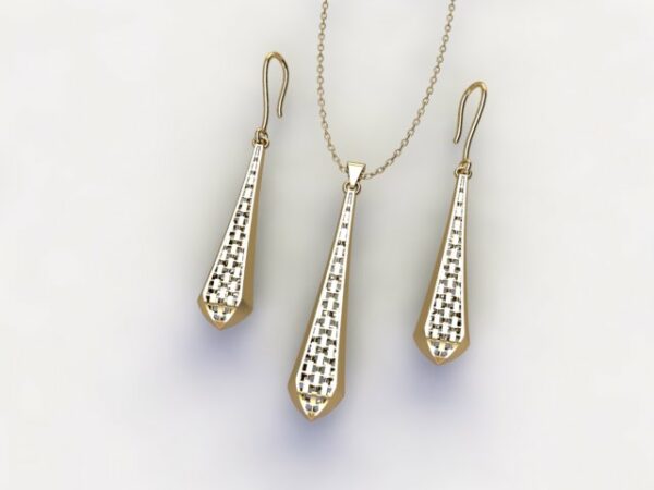 گوشواره سری کریستال طرح 19