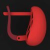 گوشواره مینیمال پوست خور تمام آینه G-M-P-16 - Image 3
