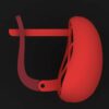 گوشواره مینیمال پوست خور تمام آینه G-M-P-17