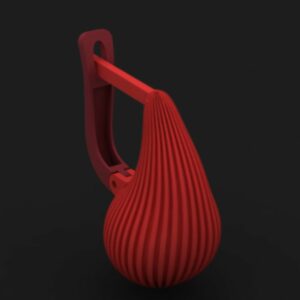 گوشواره مینیمال پوست خور تمام آینه G-M-P-04