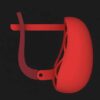 گوشواره مینیمال پوست خور تمام آینه G-M-P-07