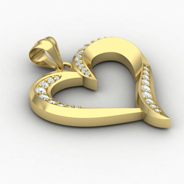 آویز طرح قلب 02