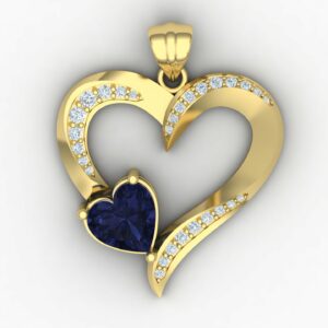 آویز طرح قلب 03