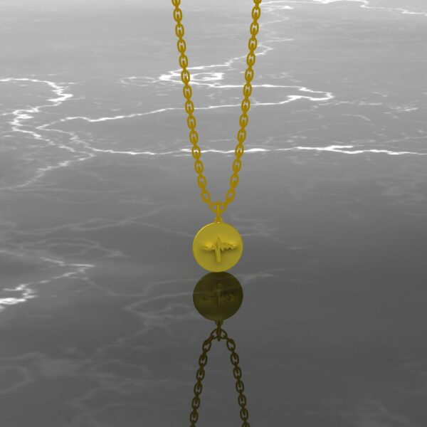 پلاک ضربان تک gold design saideh کد 3