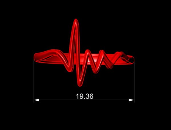 انگشتر مینیمال ضربان کد 01