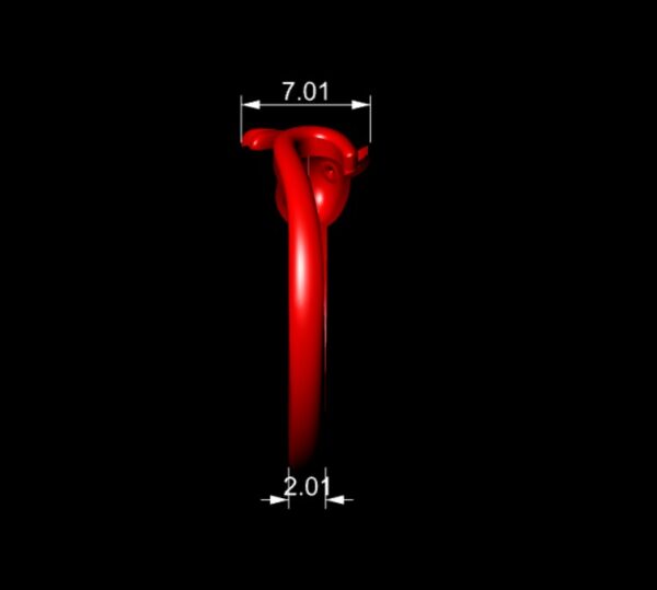 انگشتر مینیمال دلفین کد 03