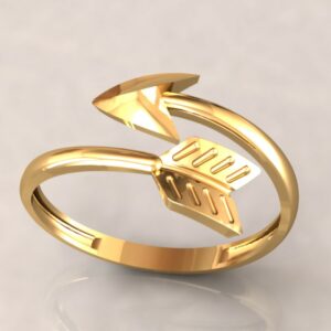 انگشتر مینیمال تیر کمان کد 04