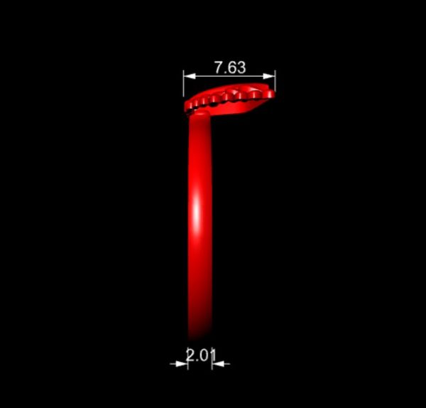 انگشتر مینیمال بال کد 06