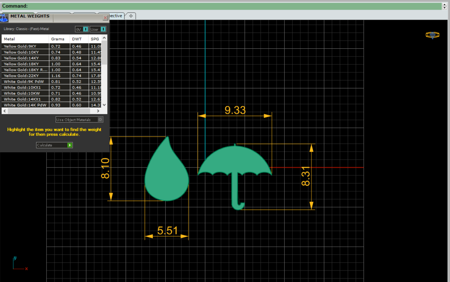 گوشواره چتر و آب گوشواره چتر و آب