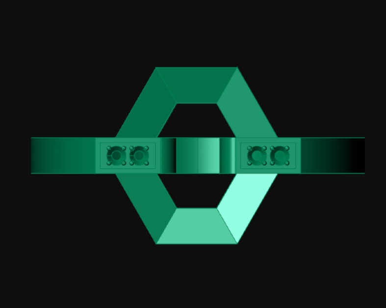 انگشتر شش ضلعی نگین خور انگشتر شش ضلعی نگین خور