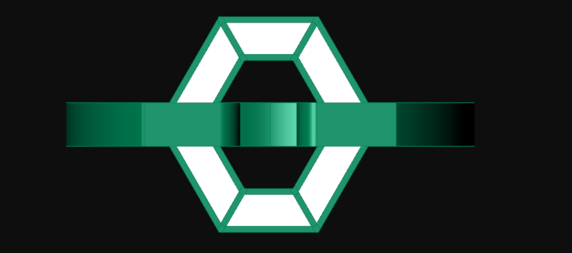 انگشتر مینا کاری شش ضلعی انگشتر مینا کاری شش ضلعی