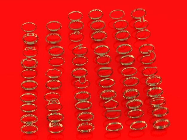 انگشتر مینیمال کد 4 انگشتر مینیمال کد 4