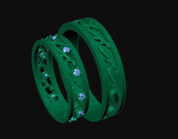 حلقه ست ازدواج کد 2