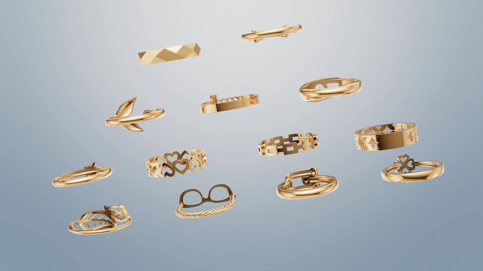 انگشتر مینیمال کد 3 انگشتر مینیمال کد 3