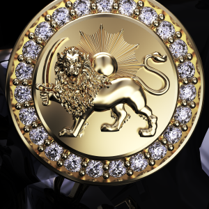 دکمه سر آستین شیر و خورشید