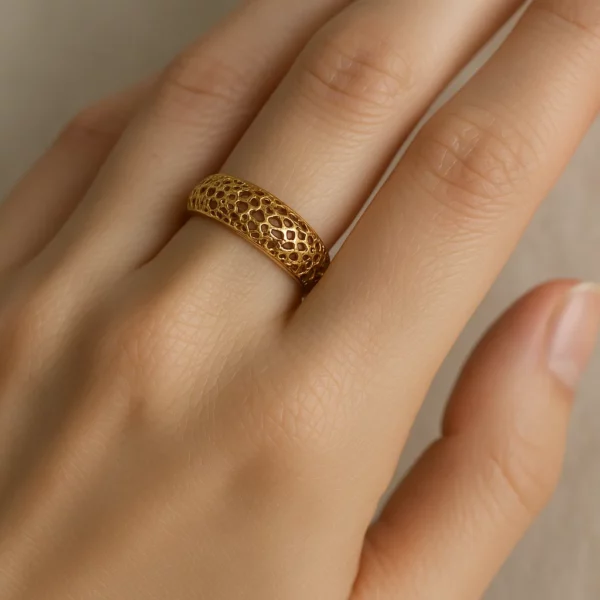 انگشتر فیوژن سبک مدل صخره ای