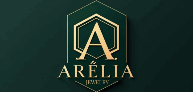 cropped Arelia Jewelry Brand Logo Elegant Monogram