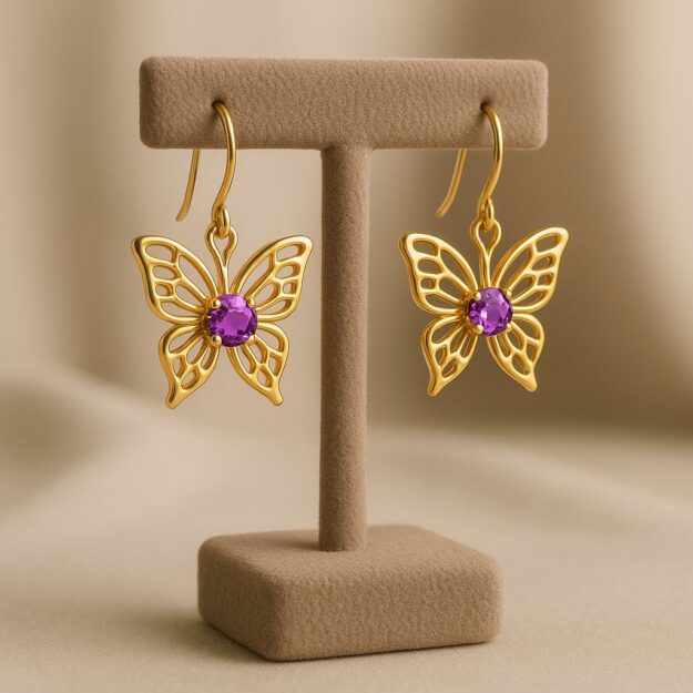 گوشواره پروانه کد 2