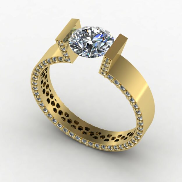 انگشتر سولیتر کد 012 انگشتر سولیتر کد 012