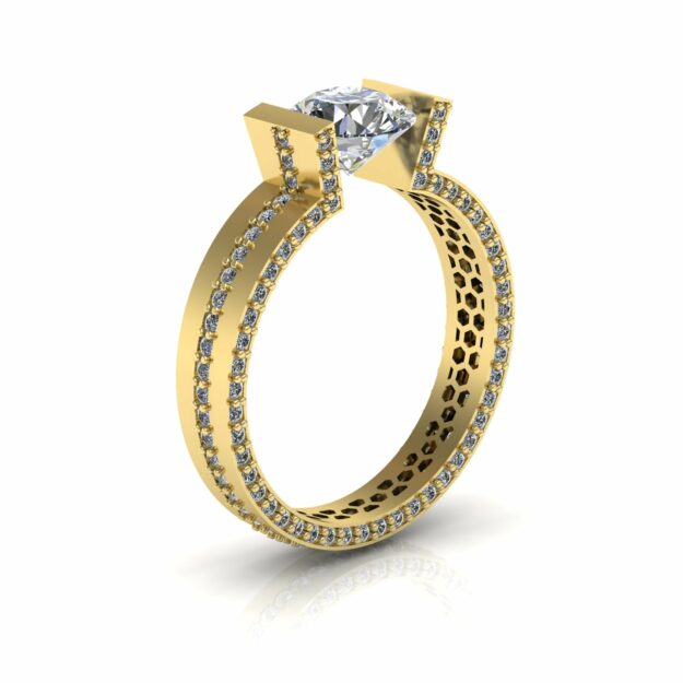 انگشتر سولیتر کد 011 انگشتر سولیتر کد 011