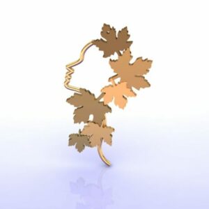 مدال چهره با برگ فیوژن