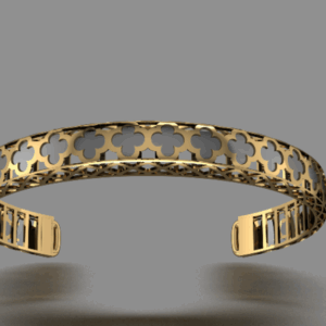 دستبند ونکیلیف سیاه قلم کد 03