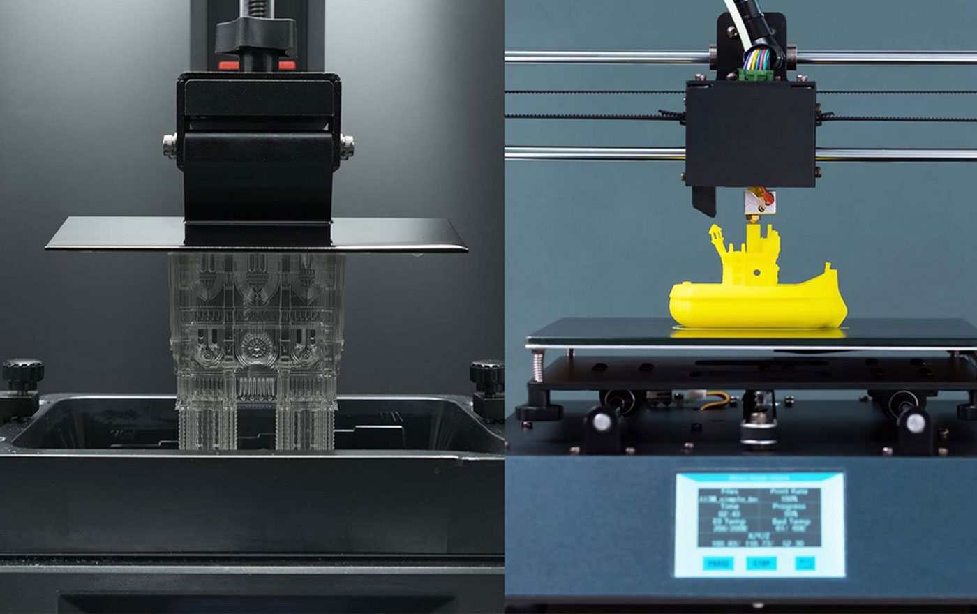 تفاوت‌ های میان فناوری‌ های چاپ سه‌ بعدی FDM و SLA