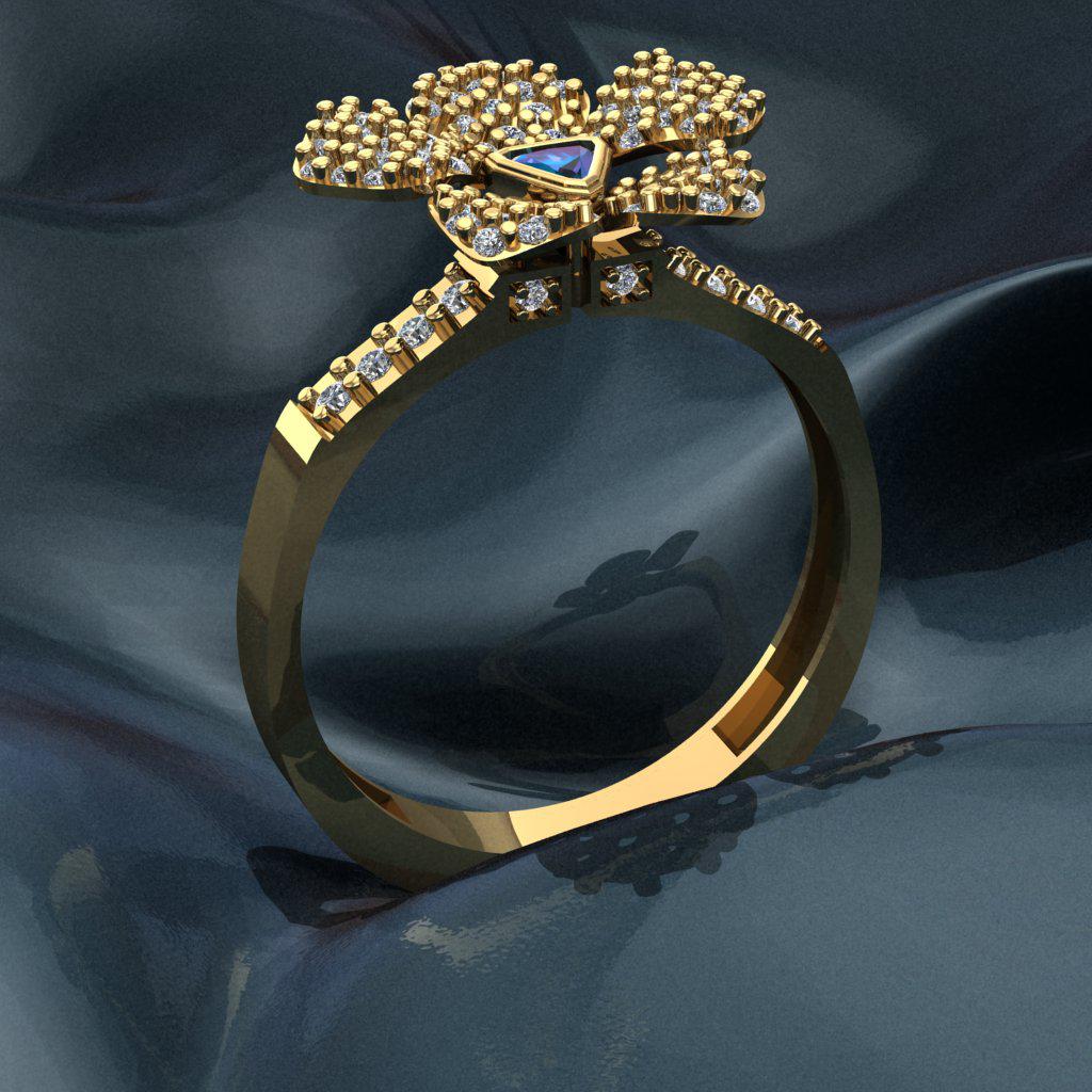 انگشتر زنانه طرح گل ارکیده انگشتر زنانه طرح گل ارکیده