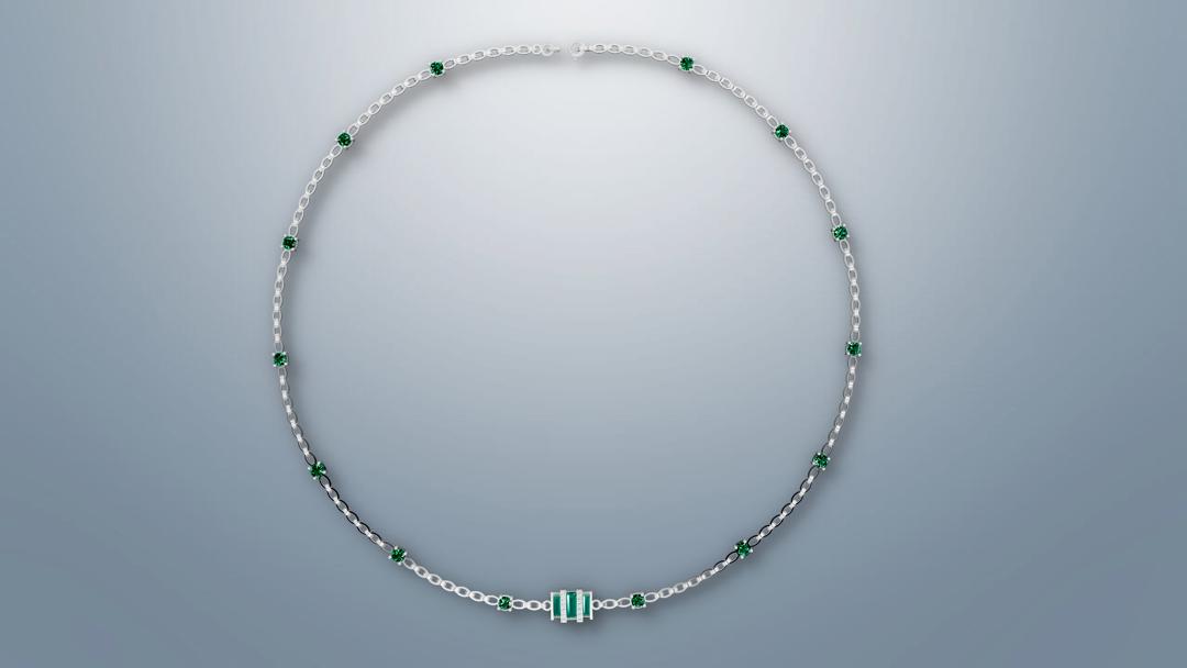 گردنبند زنجیری جواهر گردنبند زنجیری جواهر