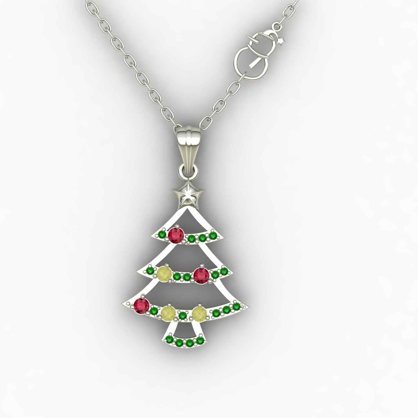 گردنبند درخت کریسمس کد 01 گردنبند درخت کریسمس کد 01