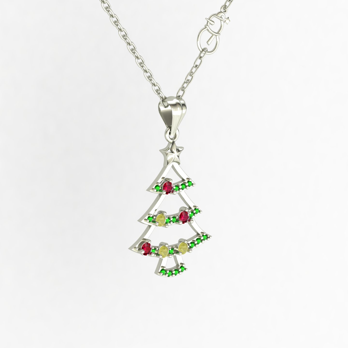 گردنبند درخت کریسمس کد 01 گردنبند درخت کریسمس کد 01